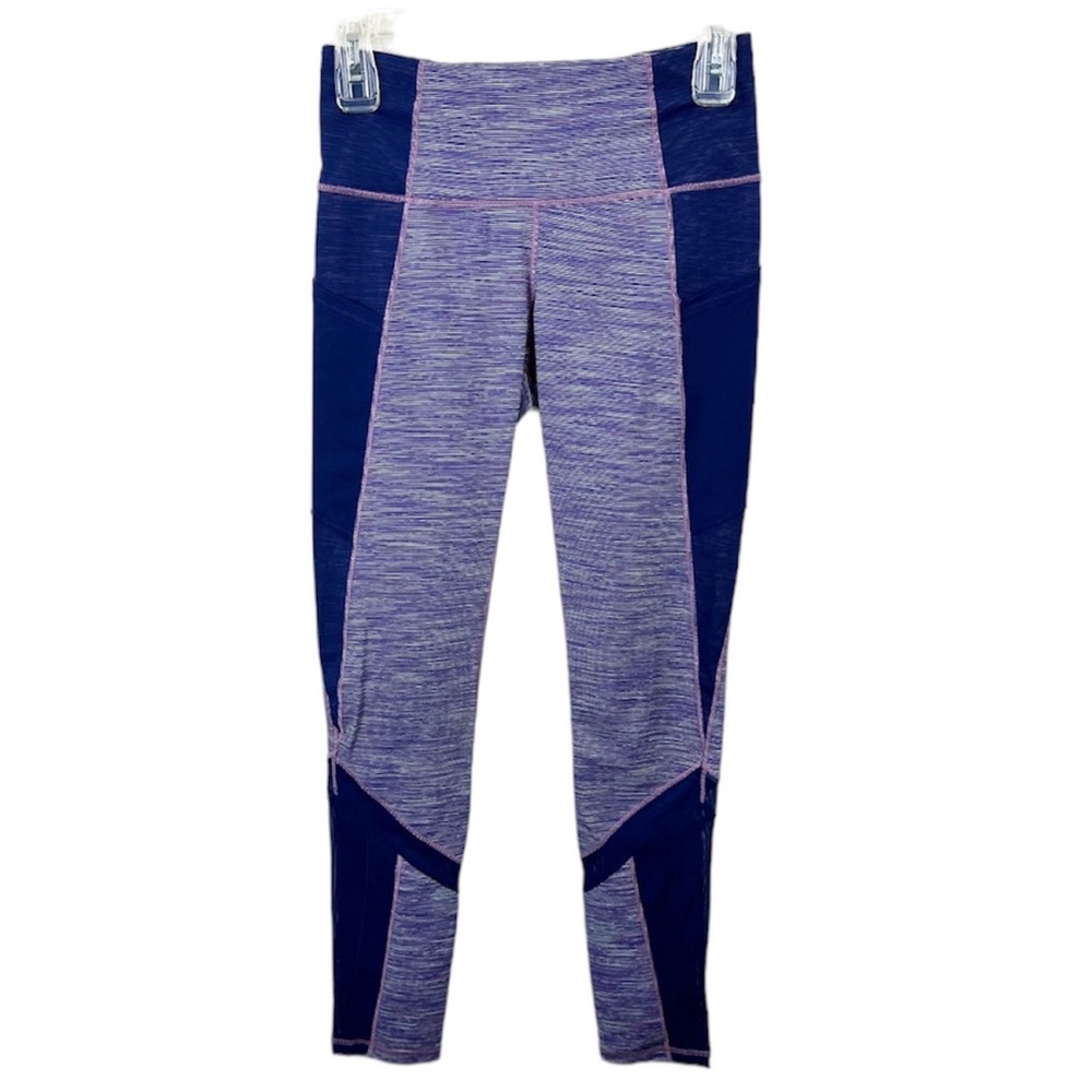 Ivivva Free to Train Stripped Mesh Full length Leggings